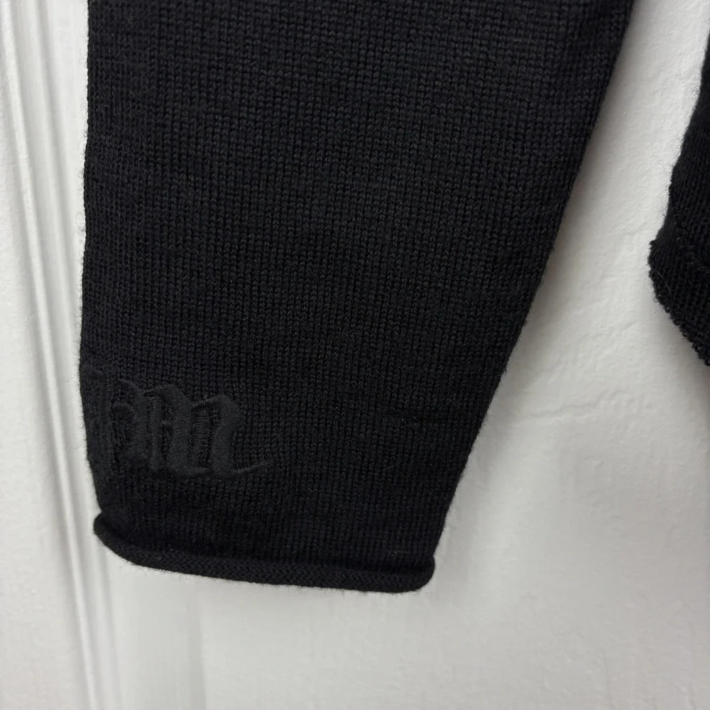 Juicy Couture Sweater Mens Small Gray Ombre V-Neck Long Sleeve Pullover‎ Knit